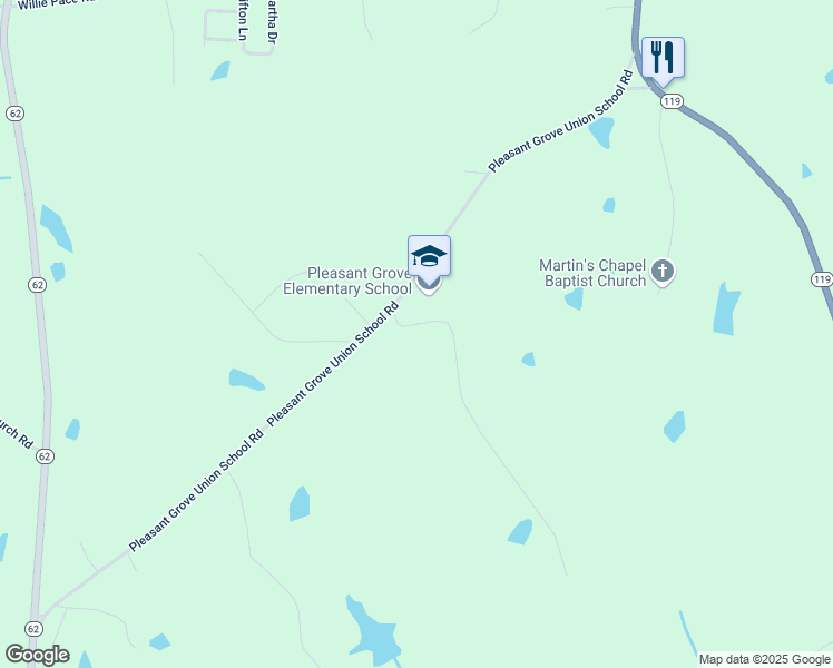 map of restaurants, bars, coffee shops, grocery stores, and more near in Alamance County