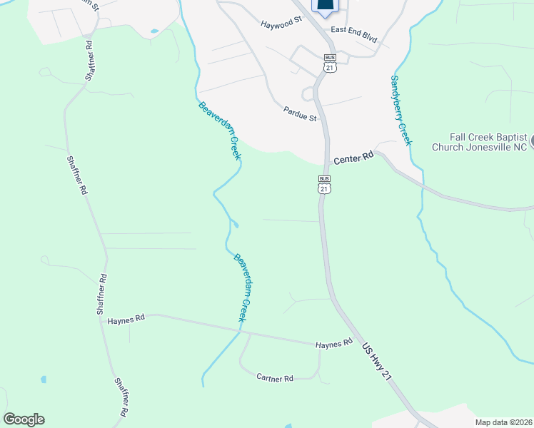 map of restaurants, bars, coffee shops, grocery stores, and more near 4836 Loff Street in Jonesville