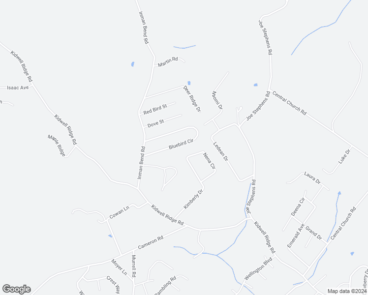 map of restaurants, bars, coffee shops, grocery stores, and more near 1851 Bluebird Circle in Morristown
