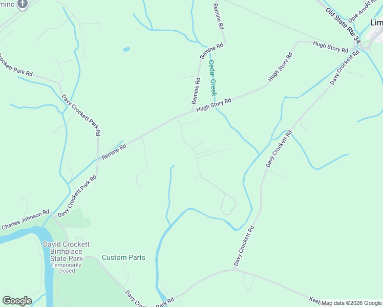 map of restaurants, bars, coffee shops, grocery stores, and more near 180 Crockett Timbers in Limestone