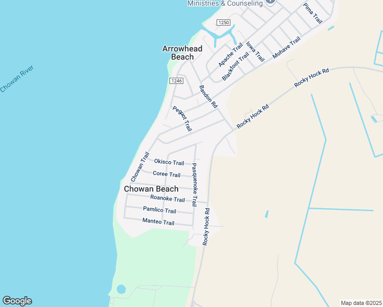 map of restaurants, bars, coffee shops, grocery stores, and more near 110 Pasquenoke Trail in Edenton