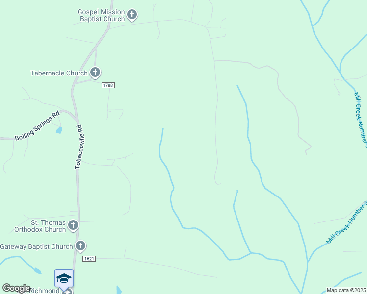 map of restaurants, bars, coffee shops, grocery stores, and more near 3596 Reid Rd in Tobaccoville