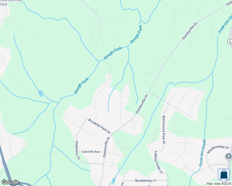 map of restaurants, bars, coffee shops, grocery stores, and more near 1141 Ridgecliff Drive in Rural Hall