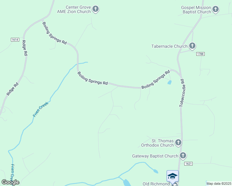map of restaurants, bars, coffee shops, grocery stores, and more near 6365 Richmond Drive in Tobaccoville