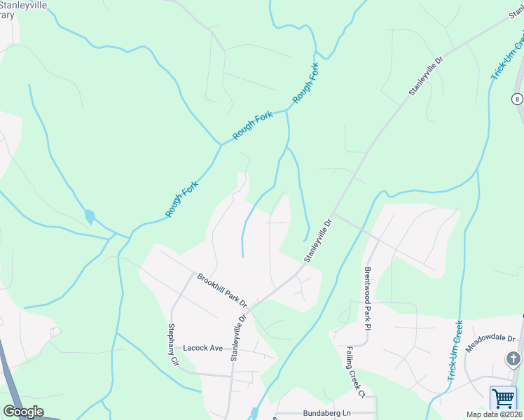 map of restaurants, bars, coffee shops, grocery stores, and more near 1161 Ridgecliff Drive in Rural Hall