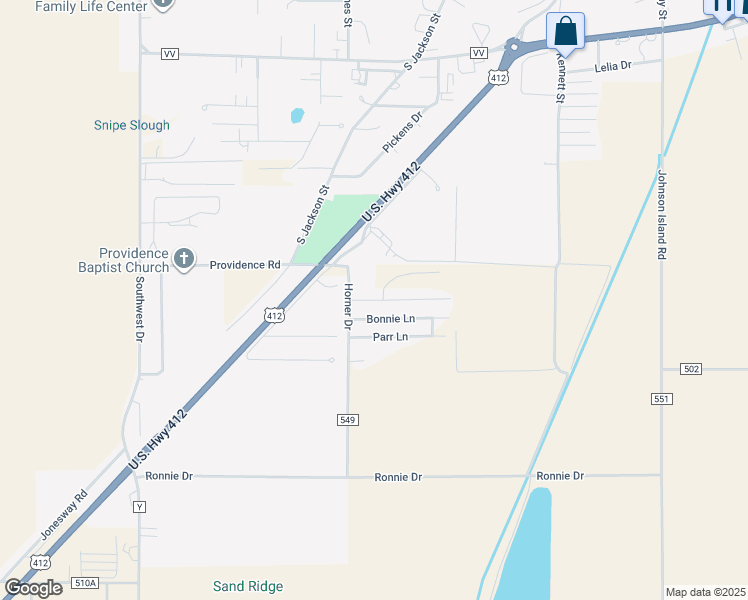 map of restaurants, bars, coffee shops, grocery stores, and more near 18370 Zachary Lane in Kennett
