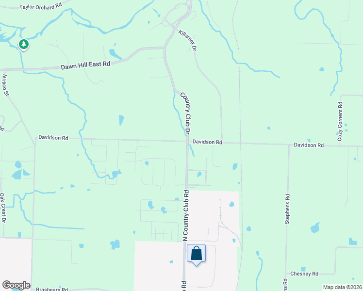 map of restaurants, bars, coffee shops, grocery stores, and more near 21836 Davidson Road in Siloam Springs