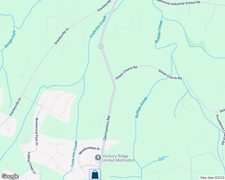 map of restaurants, bars, coffee shops, grocery stores, and more near 6090 Germanton Road in Winston-Salem