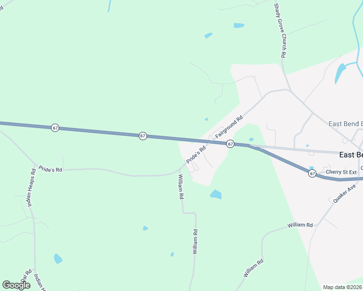 map of restaurants, bars, coffee shops, grocery stores, and more near 8306 North Carolina 67 in East Bend