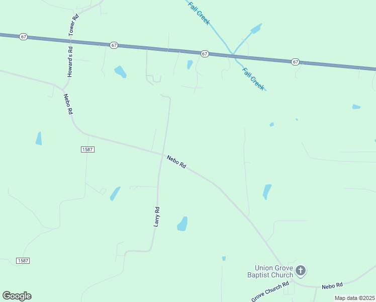 map of restaurants, bars, coffee shops, grocery stores, and more near 2049 Nebo Road in Boonville