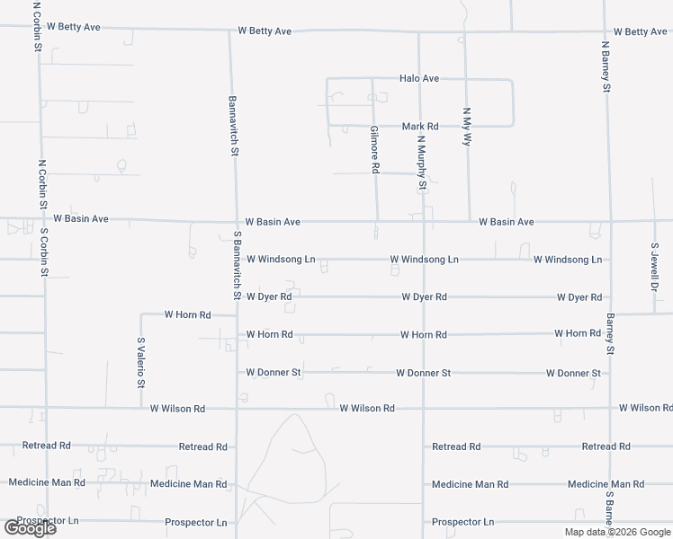 map of restaurants, bars, coffee shops, grocery stores, and more near 3731 Windsong Ln in Pahrump