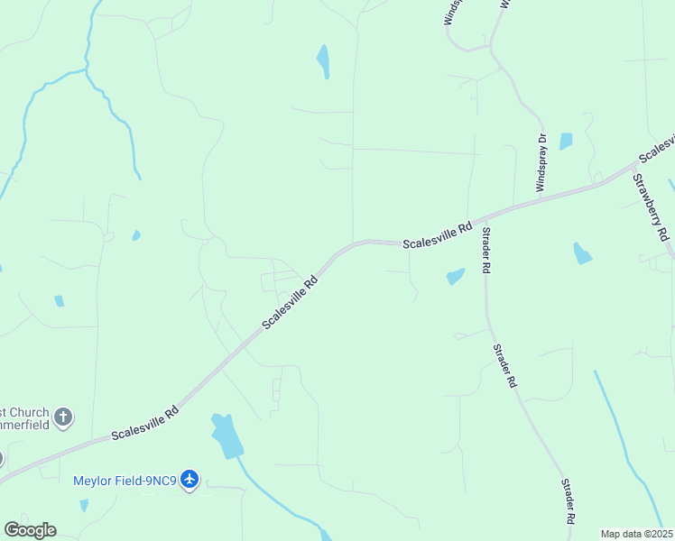 map of restaurants, bars, coffee shops, grocery stores, and more near 2111 Scalesville Road in Summerfield