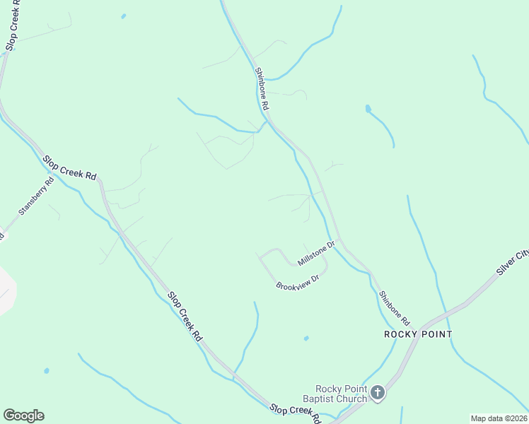 map of restaurants, bars, coffee shops, grocery stores, and more near 1790 Shinbone Rd in Hamblen