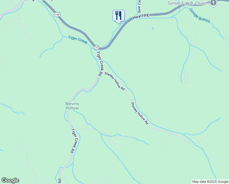 map of restaurants, bars, coffee shops, grocery stores, and more near in Roan Mountain