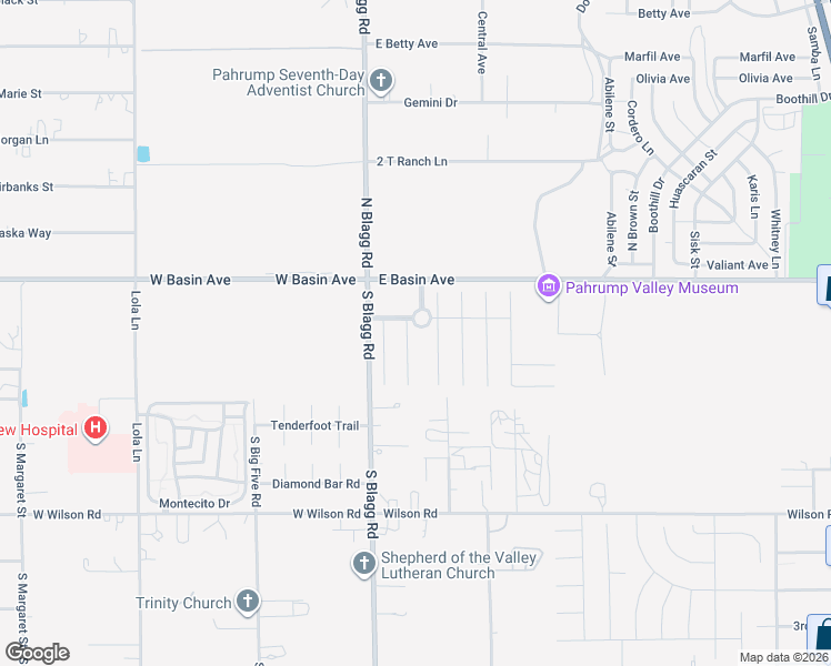map of restaurants, bars, coffee shops, grocery stores, and more near 111 Mondale Court in Pahrump