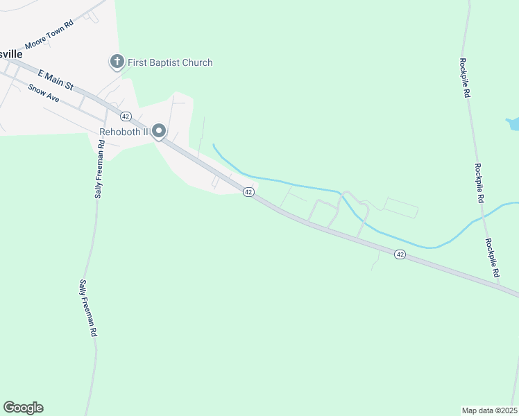map of restaurants, bars, coffee shops, grocery stores, and more near 206 North Carolina 42 in Colerain