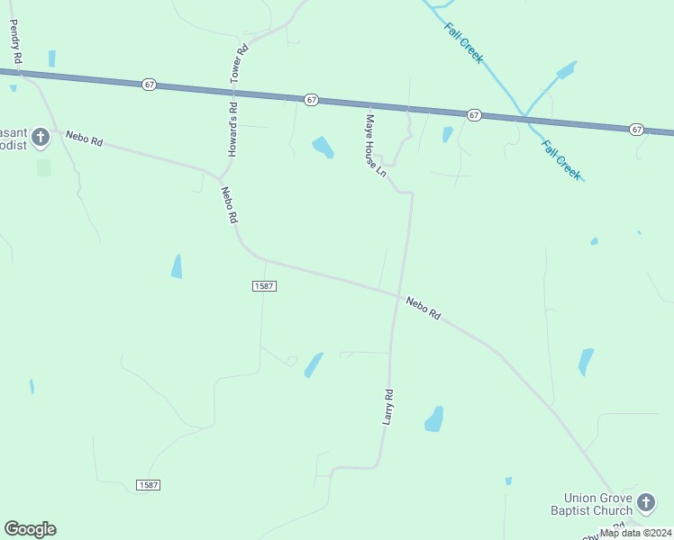 map of restaurants, bars, coffee shops, grocery stores, and more near 1945 Nebo Road in Boonville