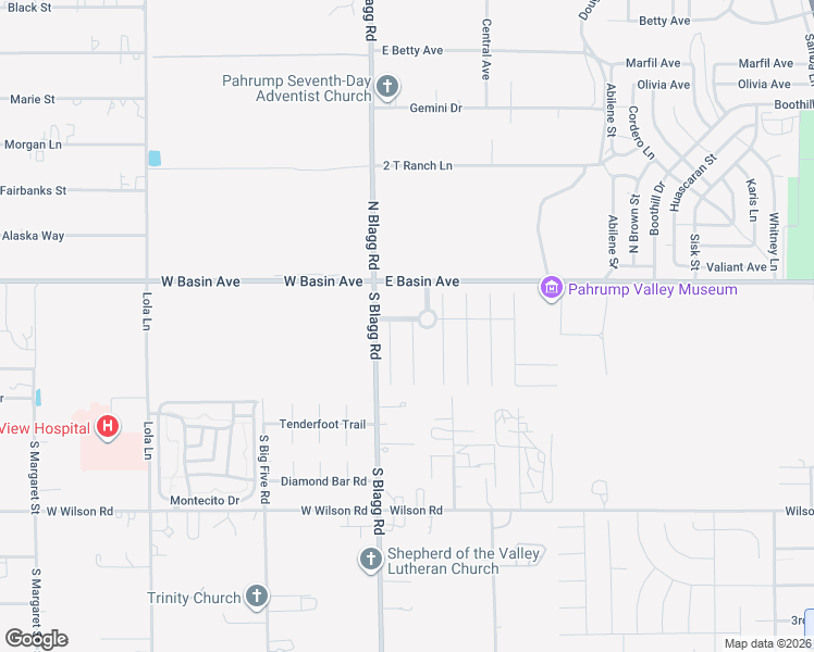 map of restaurants, bars, coffee shops, grocery stores, and more near 90 Mondale Court in Pahrump
