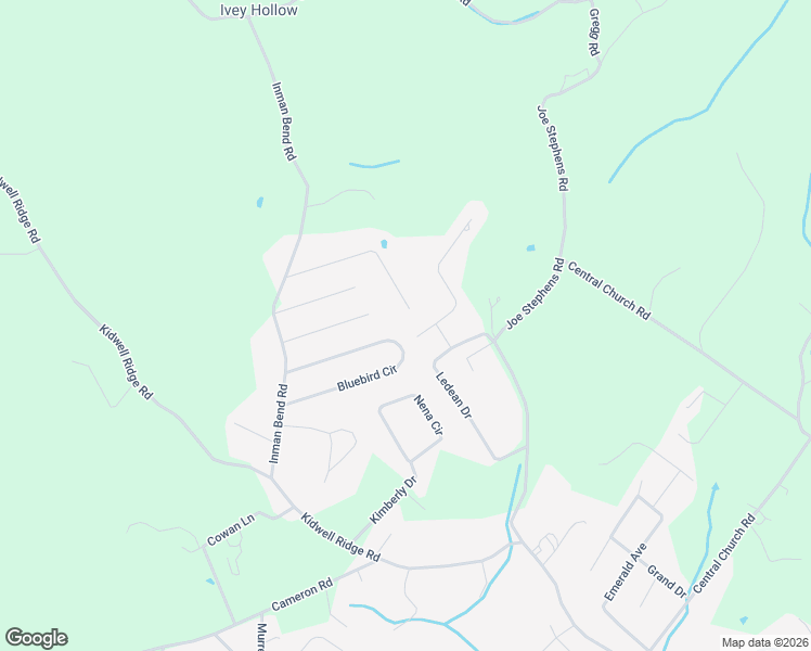 map of restaurants, bars, coffee shops, grocery stores, and more near 1826 Bluebird Circle in Morristown