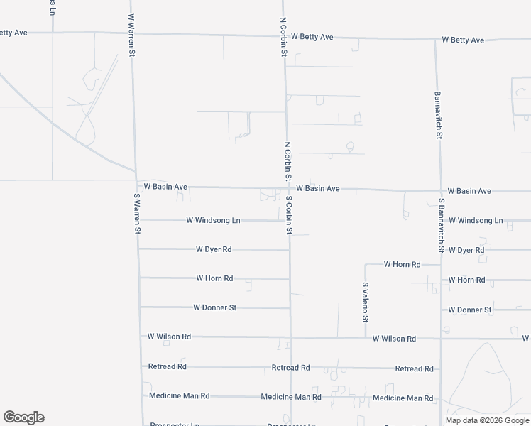 map of restaurants, bars, coffee shops, grocery stores, and more near 4580 West Windsong Lane in Pahrump