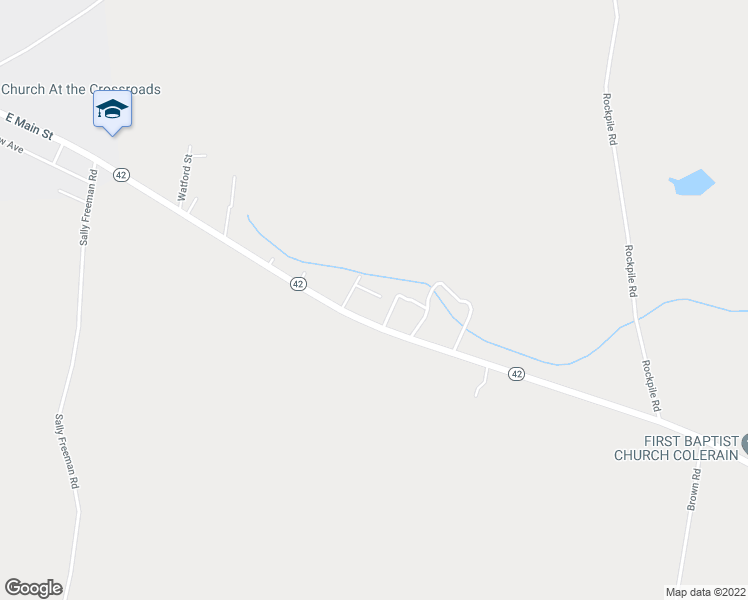 map of restaurants, bars, coffee shops, grocery stores, and more near 106 Inspiration Lane in Colerain