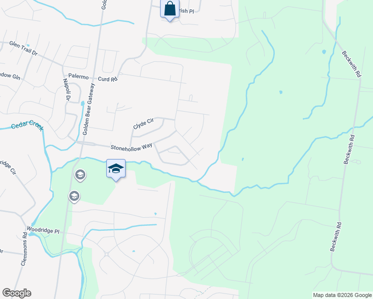 map of restaurants, bars, coffee shops, grocery stores, and more near 3123 Hidden Creek Drive in Mount Juliet