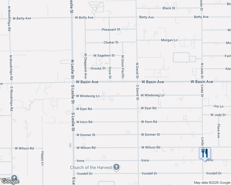map of restaurants, bars, coffee shops, grocery stores, and more near 1691 West Basin Avenue in Pahrump