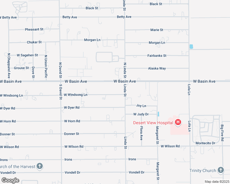 map of restaurants, bars, coffee shops, grocery stores, and more near 1080 West Windsong Lane in Pahrump