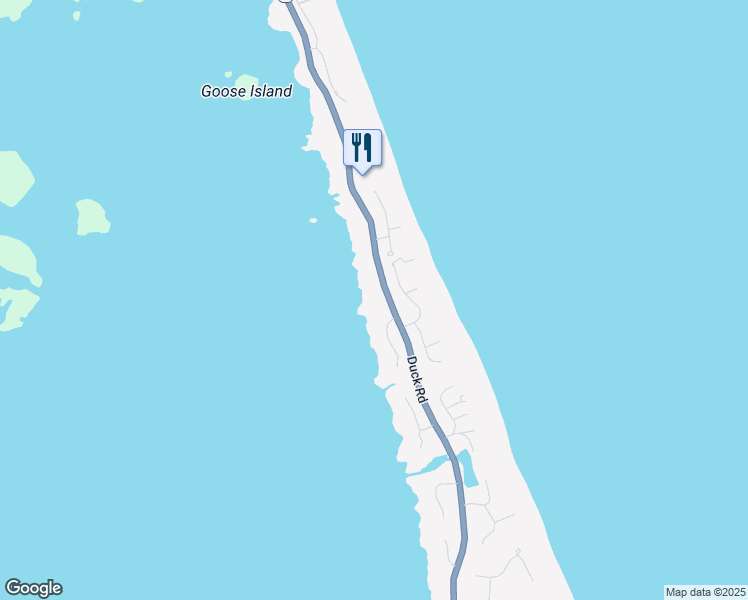 map of restaurants, bars, coffee shops, grocery stores, and more near 1536 Duck Road in Duck