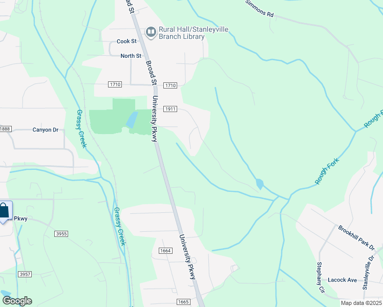 map of restaurants, bars, coffee shops, grocery stores, and more near 6825 Helena Court in Rural Hall