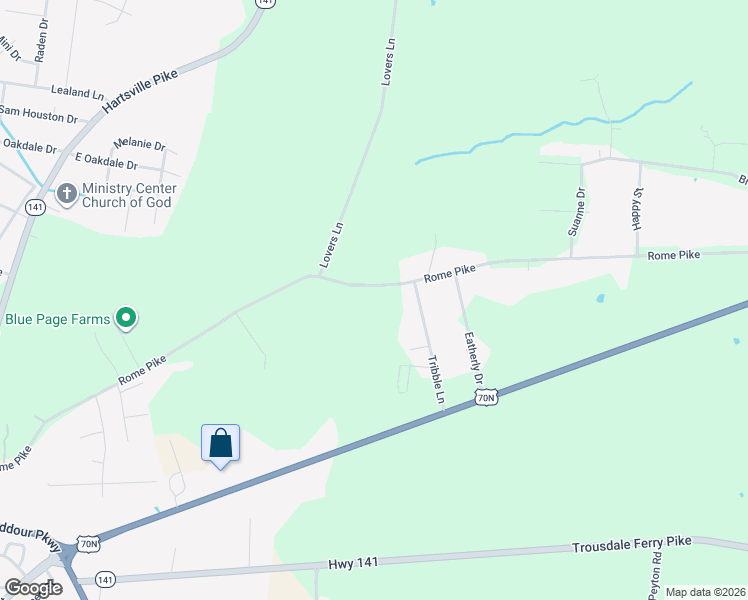 map of restaurants, bars, coffee shops, grocery stores, and more near 811 Rome Pike in Lebanon