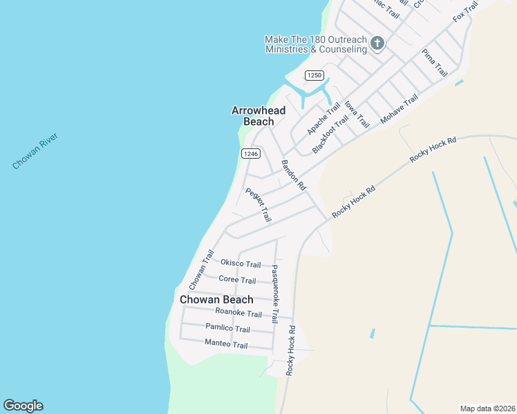 map of restaurants, bars, coffee shops, grocery stores, and more near 102 Peguot Trail in Edenton