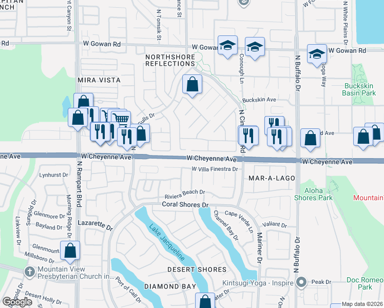 map of restaurants, bars, coffee shops, grocery stores, and more near 7940 Indian Cloud Avenue in Las Vegas