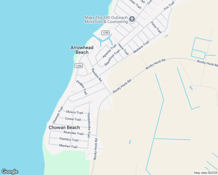 map of restaurants, bars, coffee shops, grocery stores, and more near 603 Bandon Road in Edenton