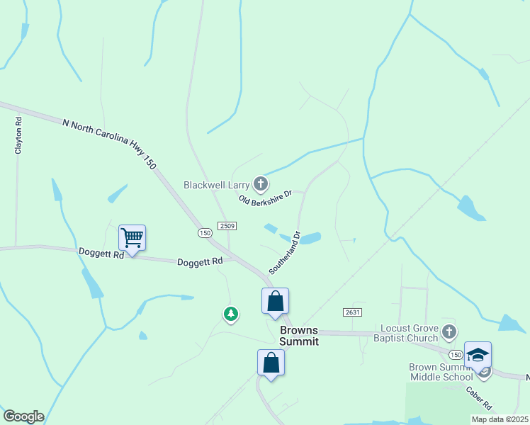 map of restaurants, bars, coffee shops, grocery stores, and more near 3914 Old Berkshire Drive in Browns Summit