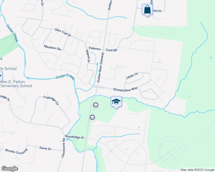 map of restaurants, bars, coffee shops, grocery stores, and more near 1007 Stonehollow Way in Mt Juliet