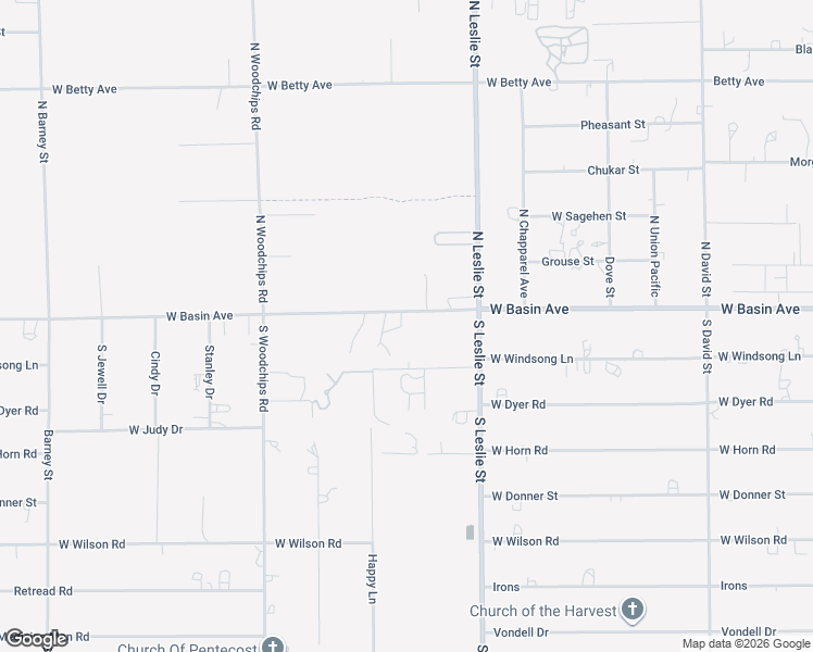 map of restaurants, bars, coffee shops, grocery stores, and more near 2171 West Basin Avenue in Pahrump