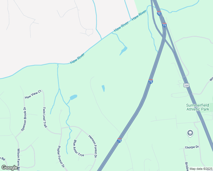 map of restaurants, bars, coffee shops, grocery stores, and more near 7676 Deboe Road in Summerfield