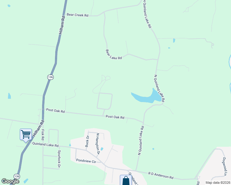 map of restaurants, bars, coffee shops, grocery stores, and more near 3839 Post Oak Circle in Cookeville