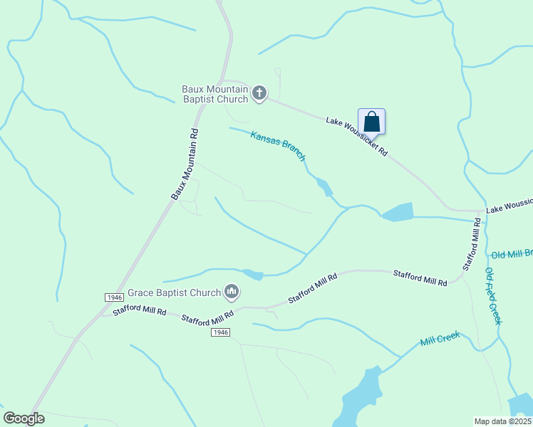 map of restaurants, bars, coffee shops, grocery stores, and more near 7545 Baux Mountain Road in Germanton