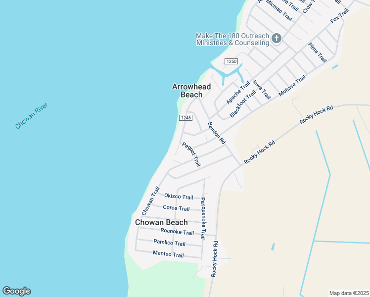 map of restaurants, bars, coffee shops, grocery stores, and more near 102 Peguot Trail in Edenton