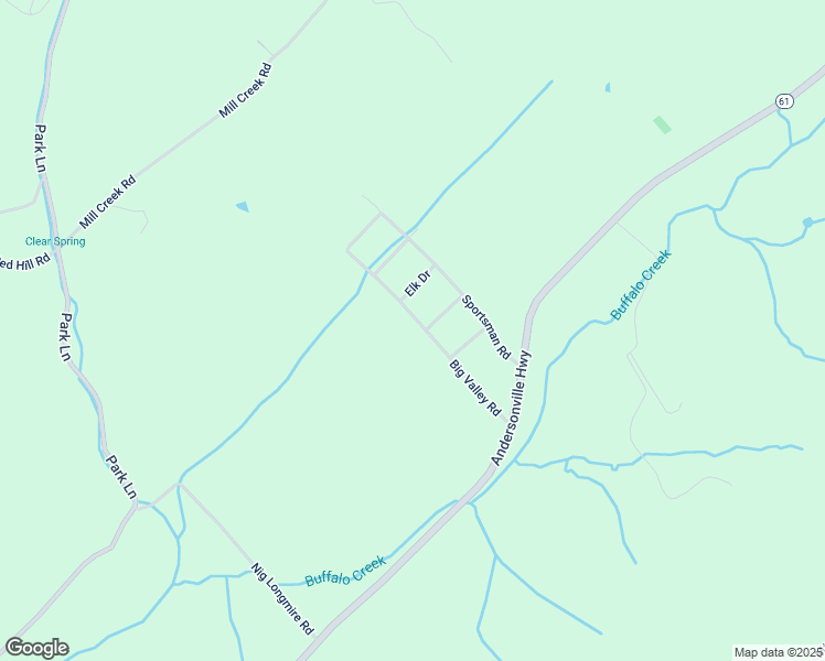 map of restaurants, bars, coffee shops, grocery stores, and more near 305 Big Valley Road in Andersonville