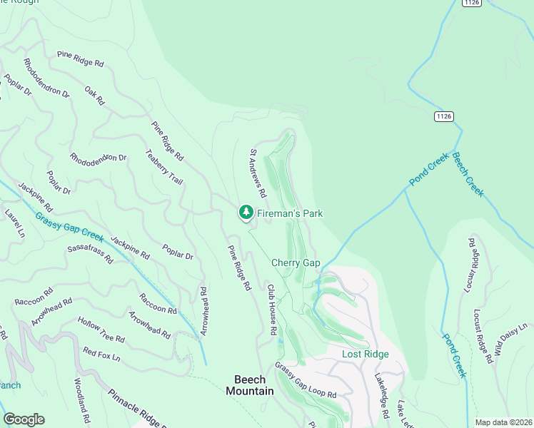 map of restaurants, bars, coffee shops, grocery stores, and more near 508 Saint Andrews Road in Beech Mountain