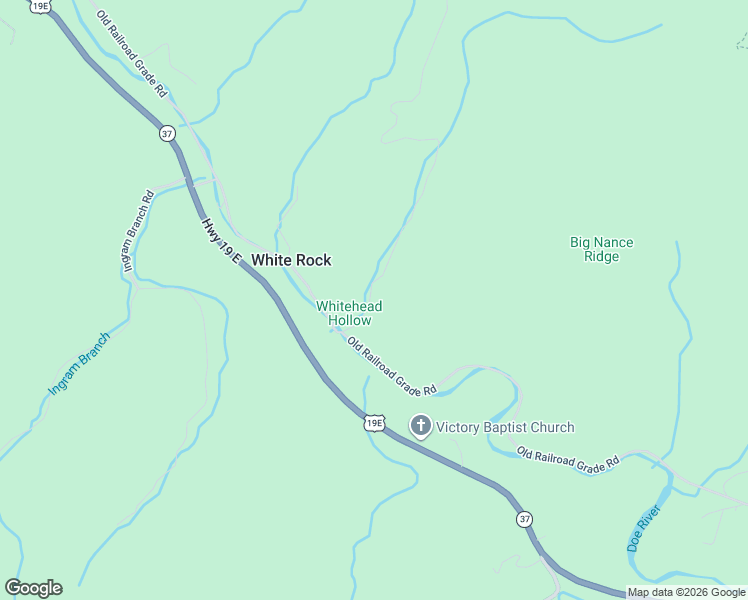 map of restaurants, bars, coffee shops, grocery stores, and more near 124 Tower Road in Roan Mountain