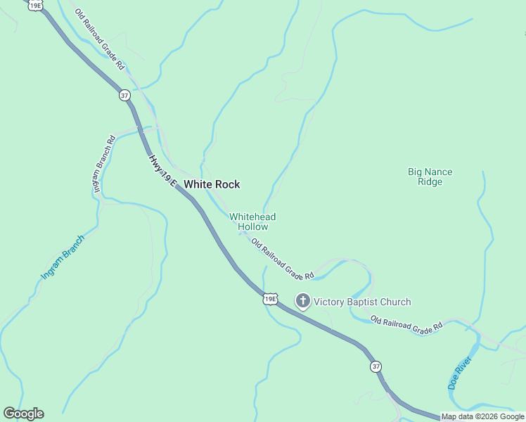 map of restaurants, bars, coffee shops, grocery stores, and more near 124 Tower Road in Roan Mountain