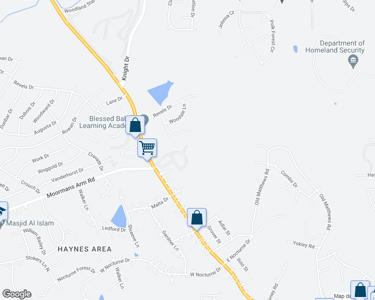 map of restaurants, bars, coffee shops, grocery stores, and more near 2715 Whites Creek Pike in Nashville