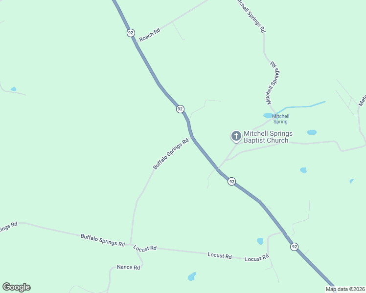 map of restaurants, bars, coffee shops, grocery stores, and more near 175 Buffalo Springs Road in Rutledge