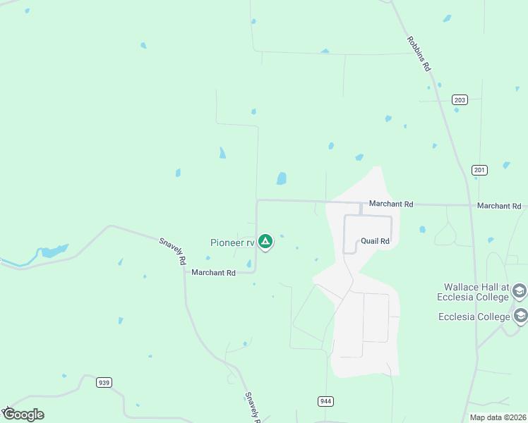 map of restaurants, bars, coffee shops, grocery stores, and more near 11039 Marchant Road in Springdale