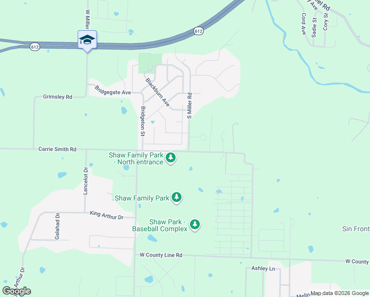 map of restaurants, bars, coffee shops, grocery stores, and more near 7293 Charlotte Avenue in Springdale