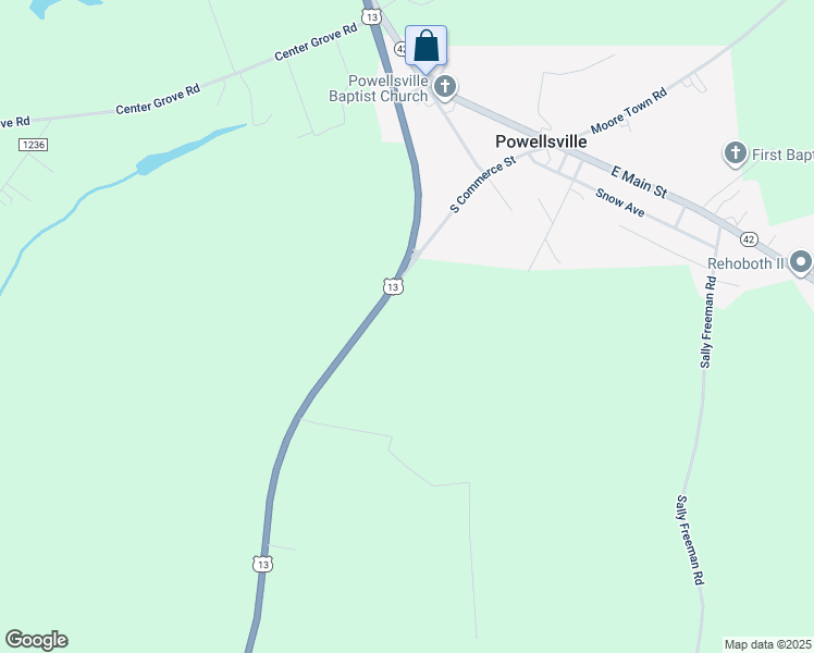 map of restaurants, bars, coffee shops, grocery stores, and more near in Ahoskie